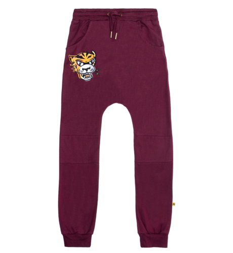 Band of Boys Eye of the Tiger Harem Trackies - Maroon