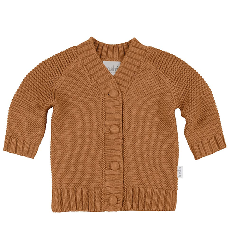 Toshi Organic Cardigan Andy - Pecan