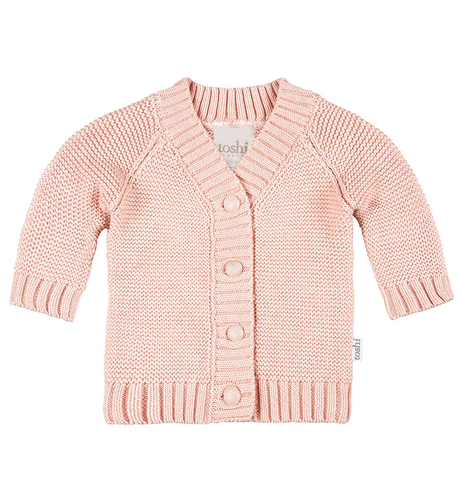 Toshi Organic Cardigan Andy - Peony