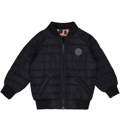 Huxbaby Ocelot Reversible Bomber -Terracotta/Black