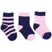 Korango Essentials Socks 3pk - Pink/Navy