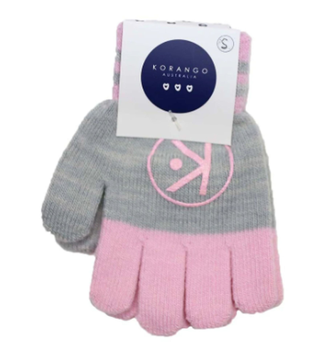 Korango Essentials Gloves - Pink/Charcoal
