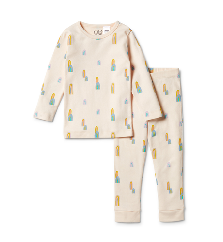 Wilson & Frenchy Organic L/S Pyjamas - Rainbow Mountains