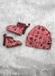 LFOH Beanie & Bootie Set - Rosebud Cheetah