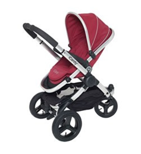 iCandy Peach 3 Wheel Jogger - Cranberry + FREE Carrycot