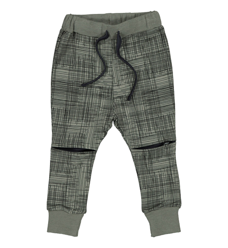 LFOH Slasher Trackies - Olive Crosshatch