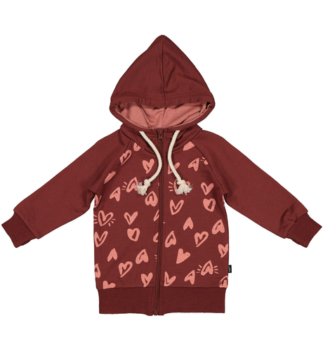 LFOH Nixon Hoodie - Currant Heartburst