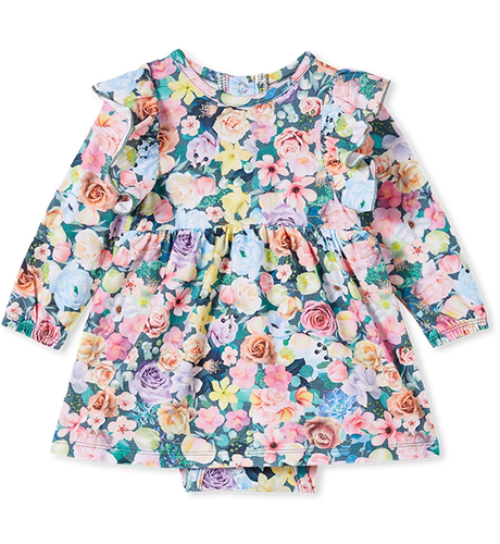 Milky Rose Garden Baby Dress