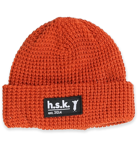 Hello Stranger Boys Waffle Beanie - Orange