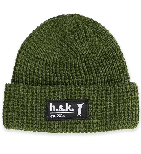 Hello Stranger Boys Waffle Beanie - Khaki