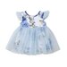 Designer Kidz Doll Dress - Dusty Blue