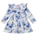 Designer Kidz L/S Audrey Hazel Dress - Dusty Blue