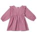 Designer Kidz Harper Ruffle Baby Dress - Nostalgia Rose