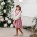 Designer Kidz Sienna Frill Strap Dress - Nostalgia Rose