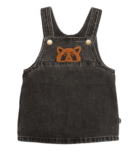 Animal Crackers Province Pinafore - Black Denim