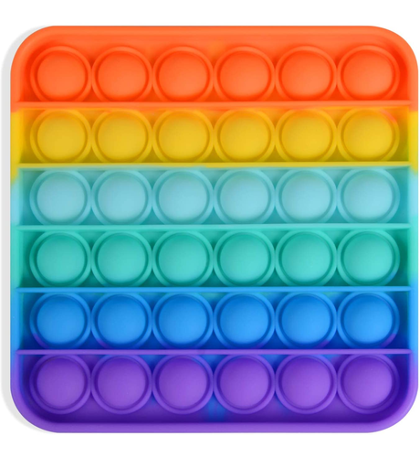 Popit Fidget Toy - Rainbow Square