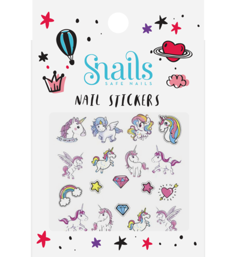 Snails Nail Stickers - Unicorn