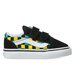 Vans Toddler Old Skool Velcro Neon Glow Check