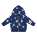 Rock Your Baby Stardust Baby Hoodie - Blue
