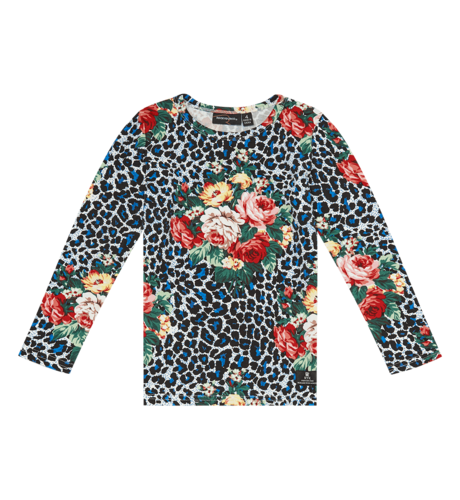 Rock Your Kid Blue Leopard Floral T-Shirt
