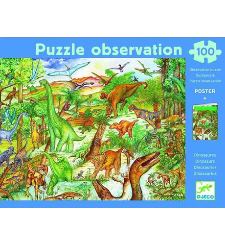Djeco Dinosaurs 100pc Puzzle