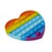 Popit Fidget Toy - Rainbow Heart