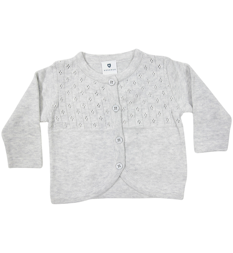 Korango Organic Baby Cardigan - Grey