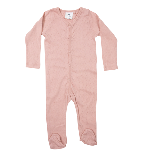 Korango Organic Pointelle Romper - Pink