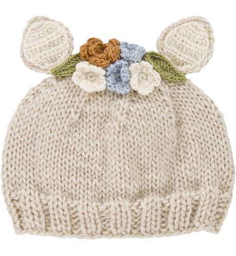 Acorn Bunny Bouquet Beanie Oatmeal