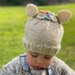 Acorn Bunny Bouquet Beanie Oatmeal