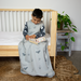 Merino Kids Go Go Bag Duvet Weight - Light Grey Foraging Acorn