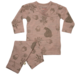 Merino Kids PJs - Misty Rose Foraging Friends