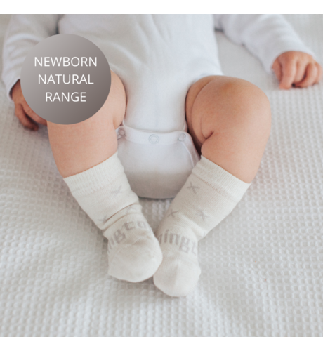 Lamington Merino Baby Crew Socks - Fox