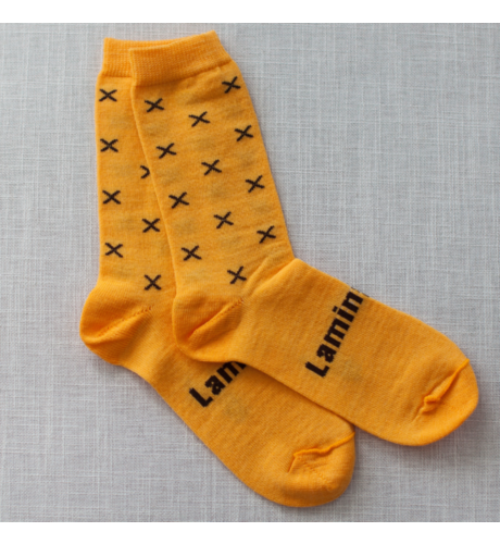 Lamington Merino Child Crew Socks - Butterscotch