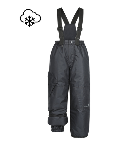 Therm Snowrider Convertible Ski Overalls - Black