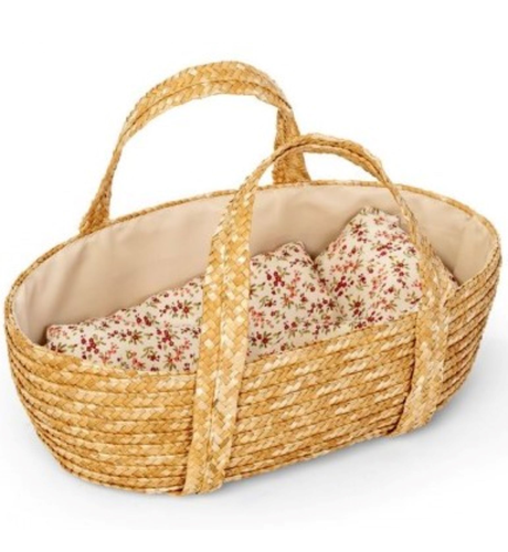 Astrup Doll Weaved Moses basket - 50cm