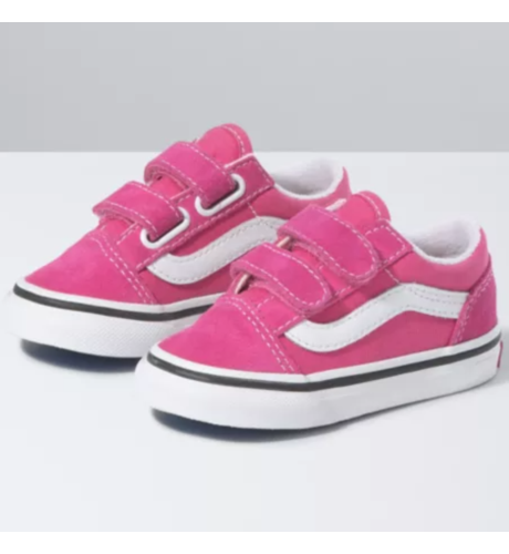 Vans Toddler Old Skool Velcro - Fuchsia/Purple