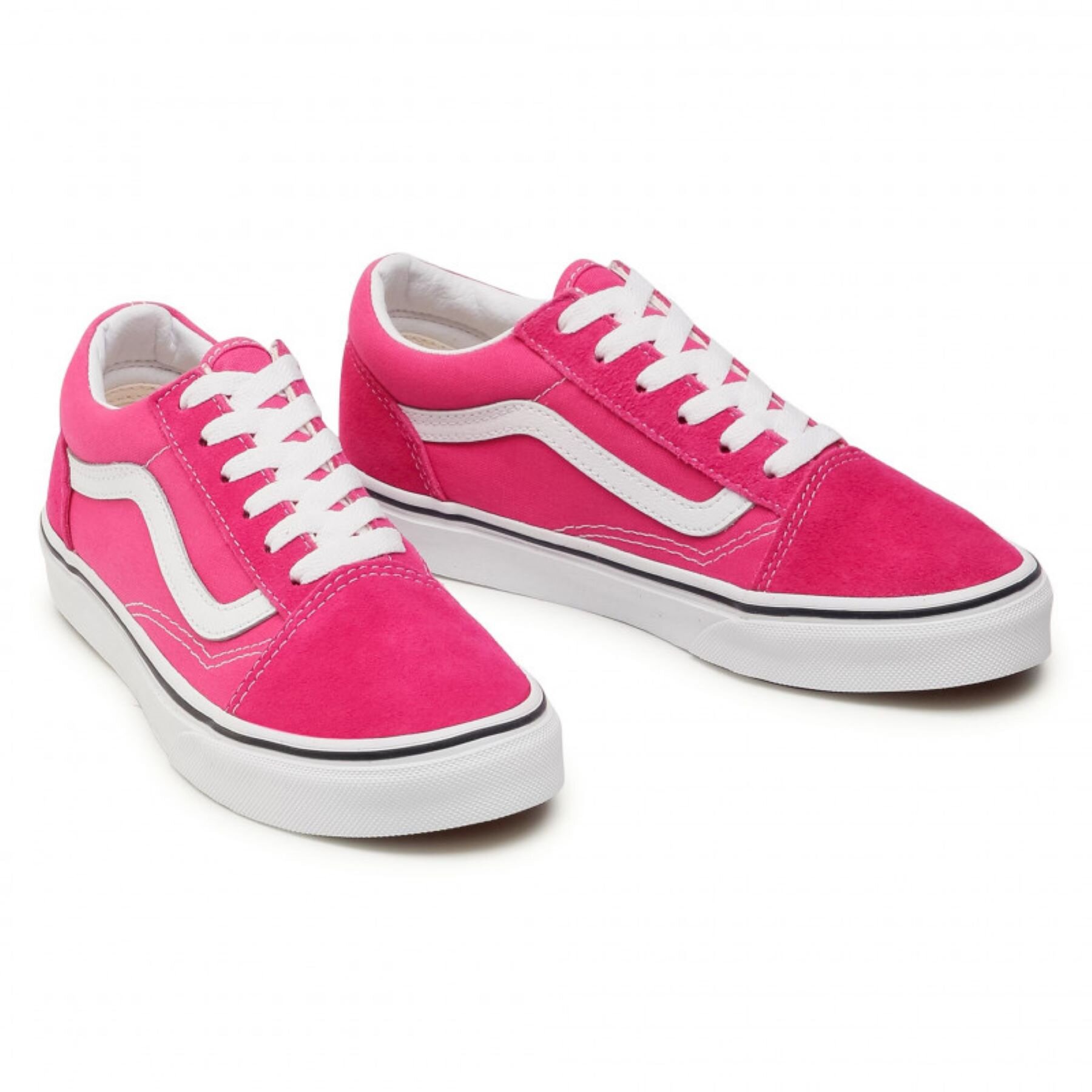 Vans Kids Old Skool Fuchsia Purple True White FOOTWEAR Sneakers Kids Clothing NZ Shop Online Kid Republic Vans MATA