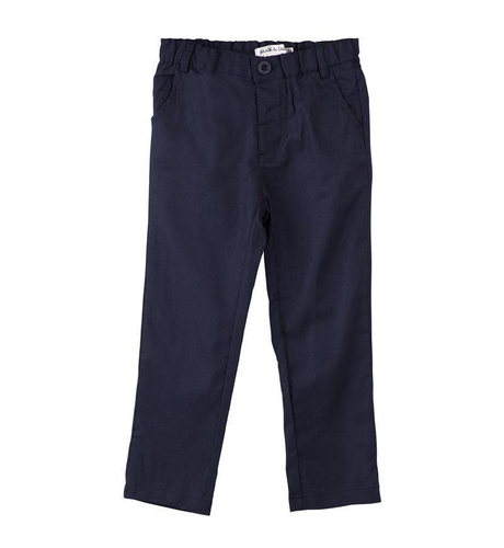 Designer Kidz Toby Linen Pants - Navy