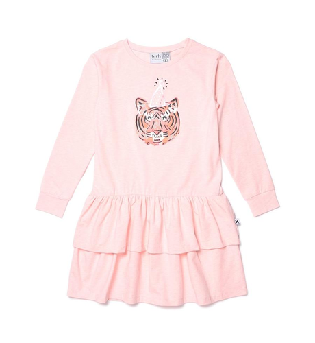 Minti Party Tiger Dress - Pink Marle