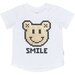 Huxbaby Gold Digi Smile T-Shirt - White