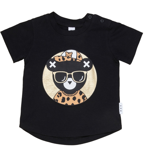 Huxbaby Cool Bear  T-Shirt -Black