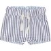 Huxbaby Reversible Chino Short - Ink + Surf Stripe