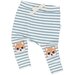 Huxbaby Shiba Stripe Drop Crotch Pant - Off White + Surf Stripe