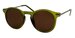 Unity Teens Retro Vintage Sunglasses - Met Frame/Green