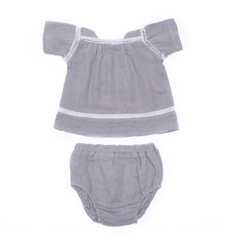 Alex & Ant Belle Top and Bloomer - Silver
