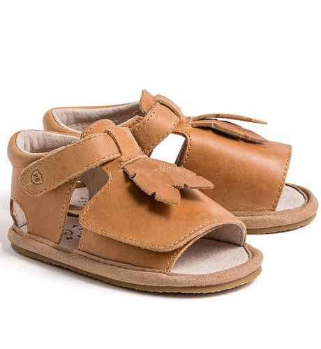 Pretty Brave Phoenix Tan Leaf Infant Sandal