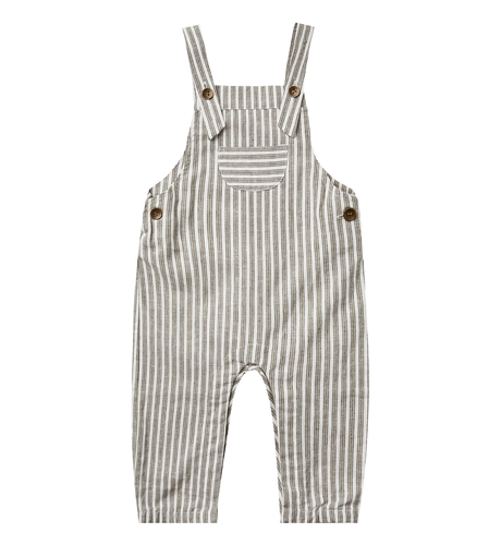 Rylee + Cru Baby Overalls - Railroad Stripe