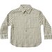 Rylee + Cru Collared Shirt - Olive Gingham