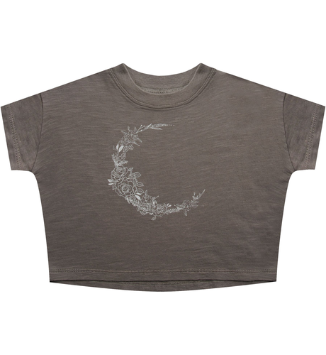 Rylee + Cru Boxy Tee - Flora Luna/Charcoal